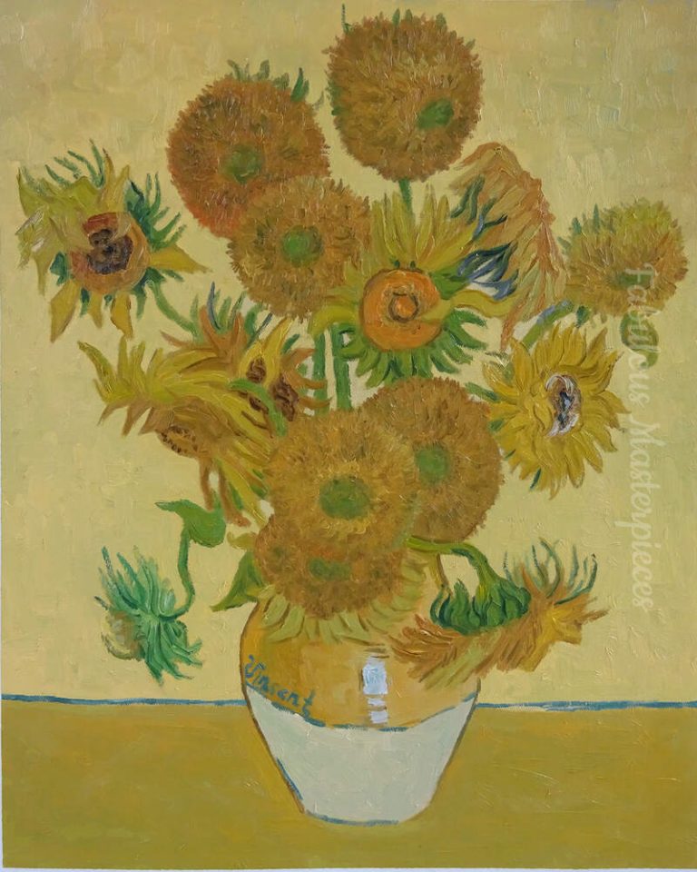 Van Gogh Sunflowers copies-768x960 van gogh sunflowers